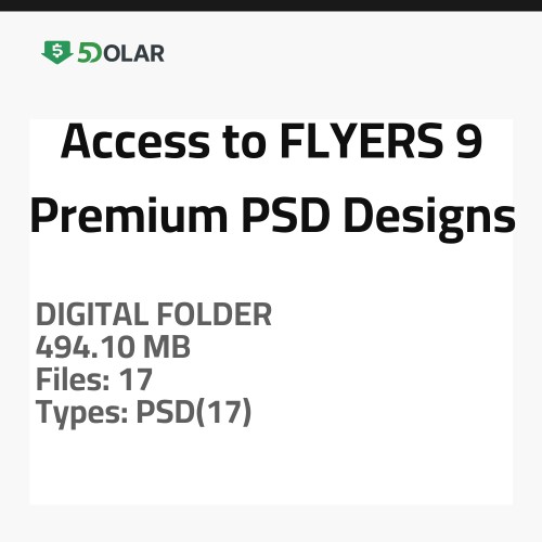 Access to FLYERS 9 - Premium PSD Designs