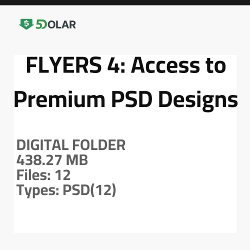 FLYERS 4: Access to Premium PSD Designs