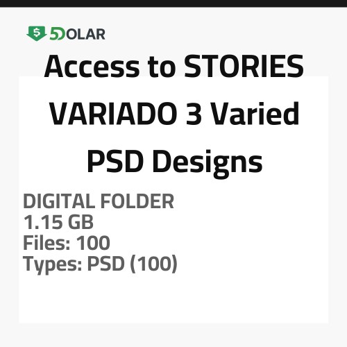 الوصول إلى STORIES VARIADO 3 - تصاميم PSD متنوعة