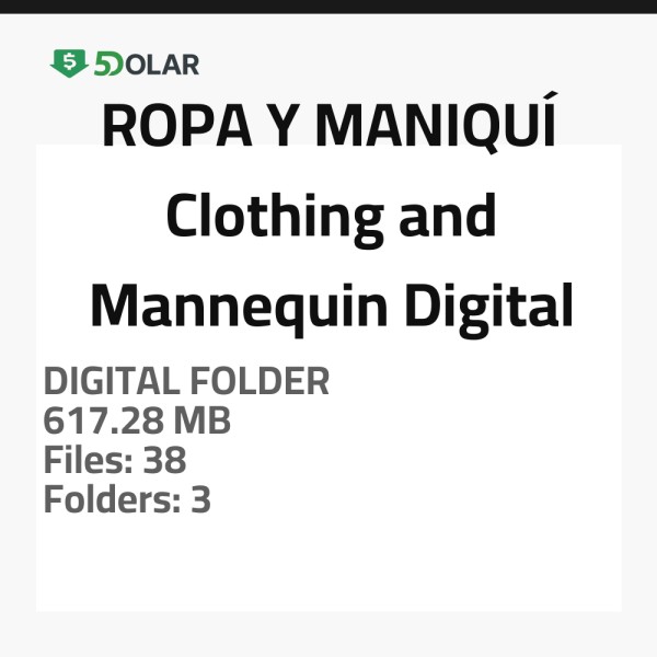 ROPA Y MANIQUÍ - Clothing and Mannequin Digital Assets