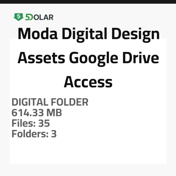 Moda Digital Design Assets - Google Drive Access