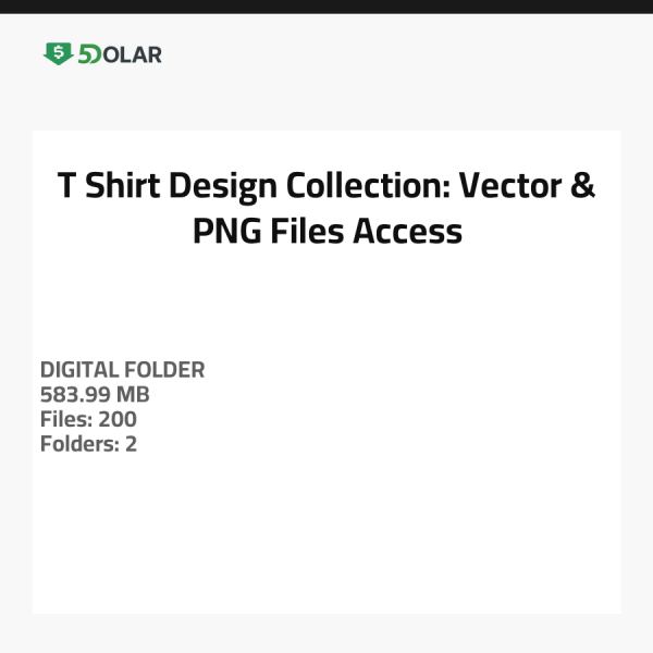 T-Shirt Design Collection: Vector & PNG Files Access