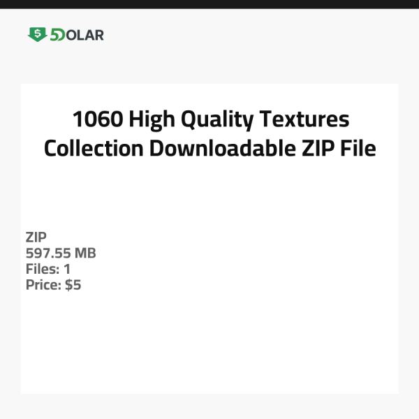 1060 High-Quality Textures Collection - Downloadable ZIP File