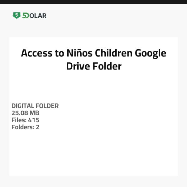 Zugang zu Niños - Kinder Google Drive Ordner