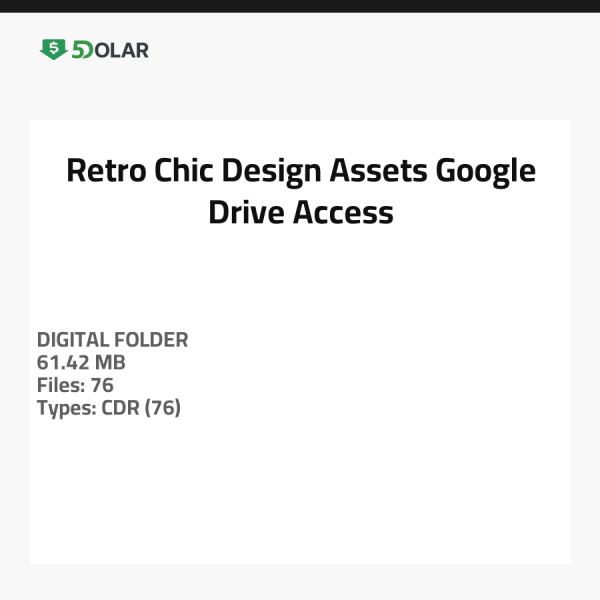 Retro Chic Design Assets - Google Drive Zugang