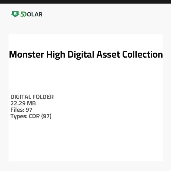 Monster High Digitale Asset Sammlung