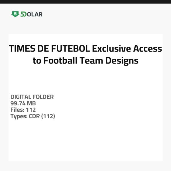 TIMES DE FUTEBOL - Exklusiver Zugang zu Fußballteam-Designs