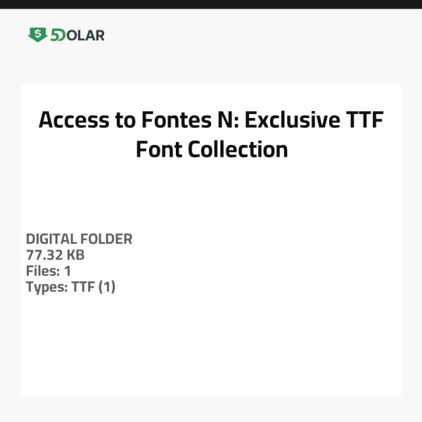 Zugang zu Fontes - N: Exklusive TTF Schriftartenkollektion