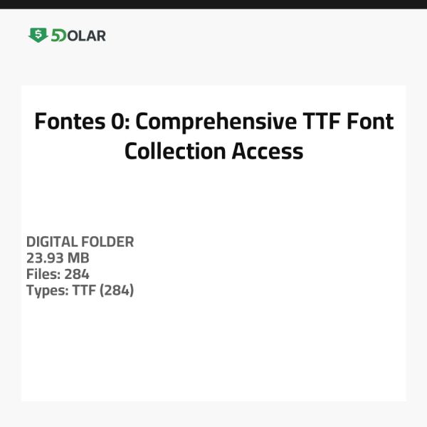 Fontes - 0: Umfassender Zugang zur TTF-Schriftartensammlung
