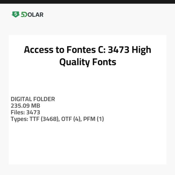 الوصول إلى Fontes - C: 3473 خط عالي الجودة