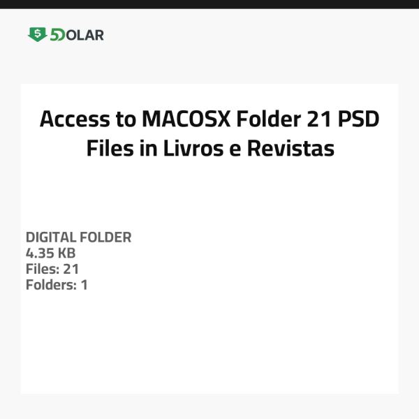 الوصول إلى مجلد __MACOSX - 21 ملف PSD في كتب ومجلات