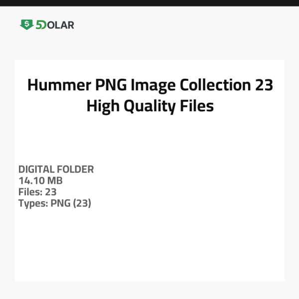 Hummer PNG Bildersammlung - 23 Hochwertige Dateien