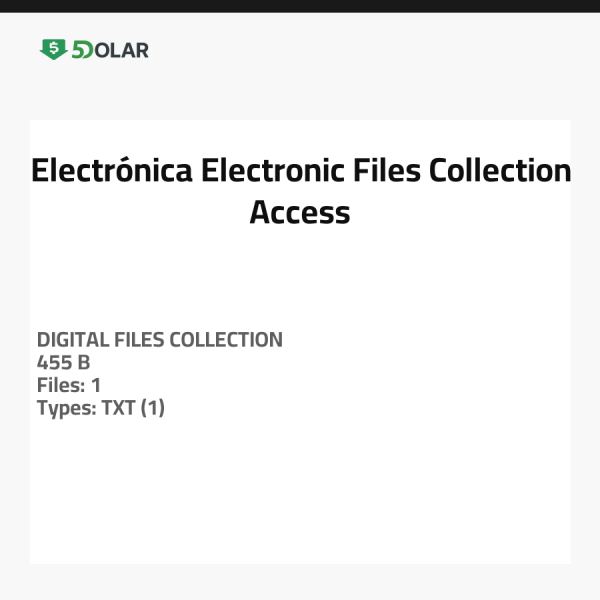 Elektronik - Zugriff auf die Sammlung elektronischer Dateien