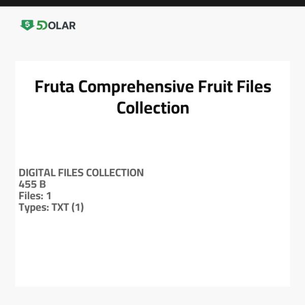 Fruta - Umfassende Sammlung von Obstdateien