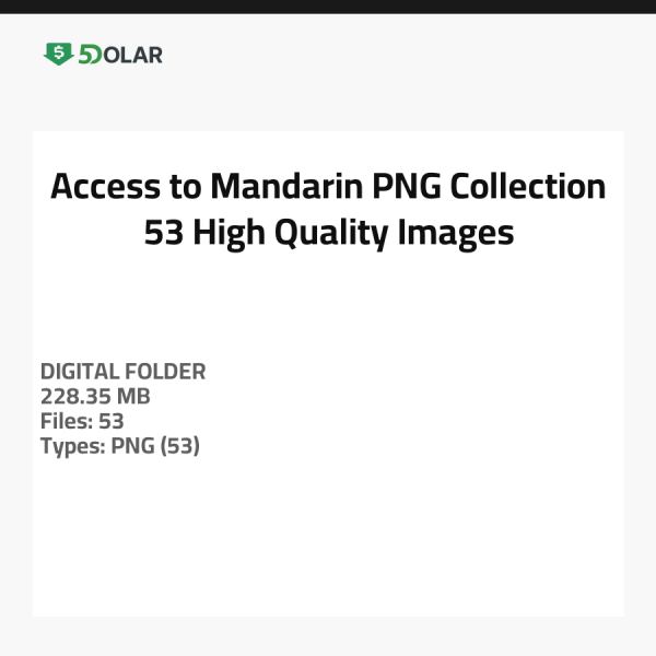 Zugang zur Mandarin PNG Sammlung - 53 hochwertige Bilder