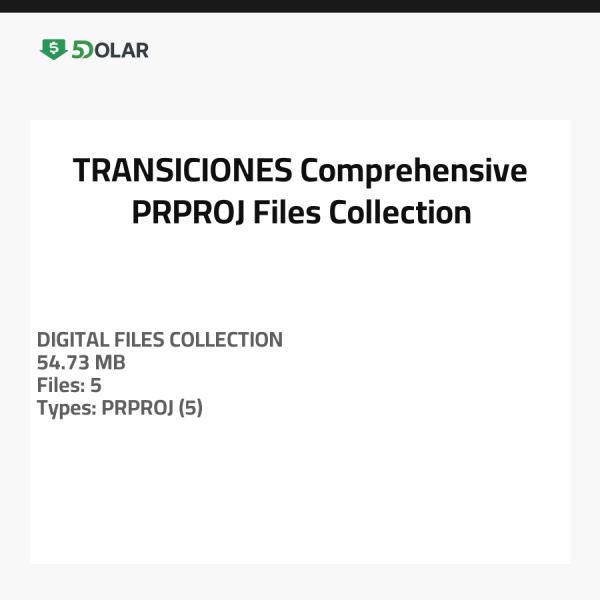 TRANSICIONES - Umfassende PRPROJ-Dateisammlung