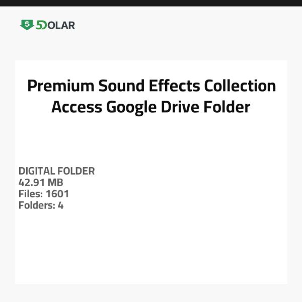 مجموعة تأثيرات صوتية متميزة - الوصول إلى مجلد Google Drive