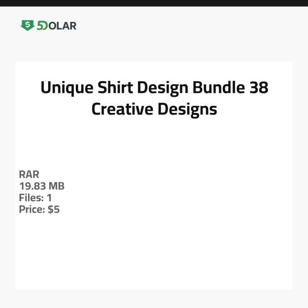 Einzigartiges Shirt Design Bundle - 38 kreative Designs