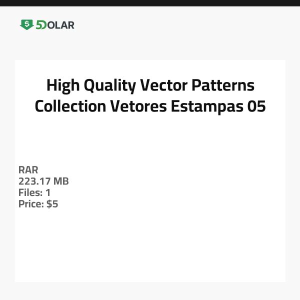 Hochwertige Vektor Muster Kollektion - Vetores Estampas 05