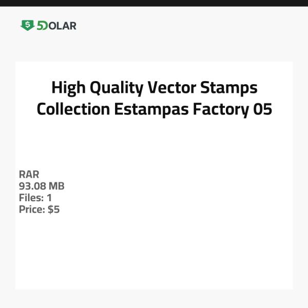 Hochwertige Vektorstempel-Kollektion - Estampas Factory 05