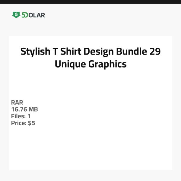 Stylisches T-Shirt Design Bundle - 29 einzigartige Grafiken