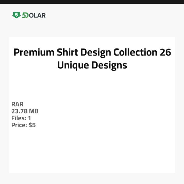 Premium Shirt Design Kollektion - 26 Einzigartige Designs