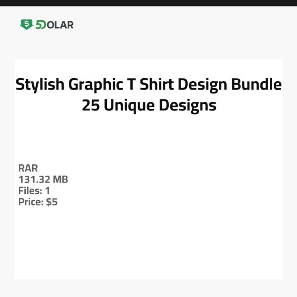 Stylisches Grafik T-Shirt Design Bundle - 25 Einzigartige Designs