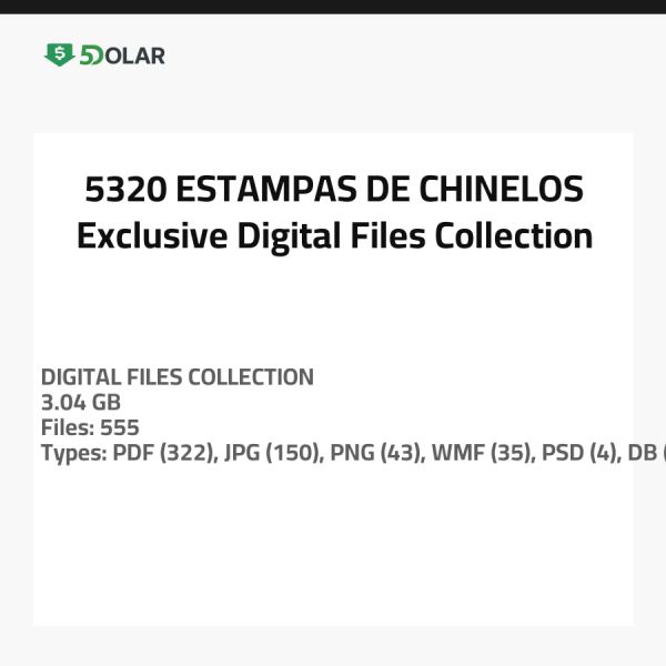 5320 ESTAMPAS DE CHINELOS - مجموعة ملفات رقمية حصرية
