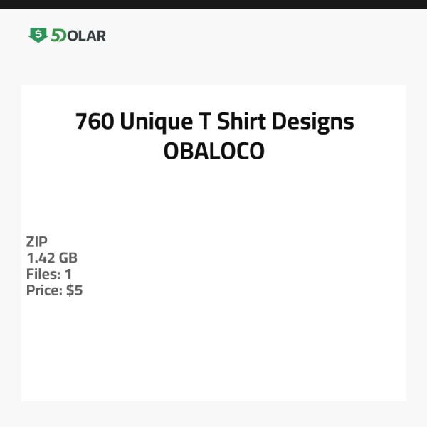 760 تصميمات تي شيرت فريدة - OBALOCO