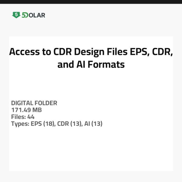 الوصول إلى ملفات تصميم CDR - تنسيقات EPS و CDR و AI
