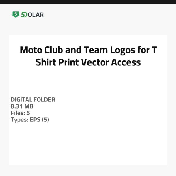 Moto Club und Team Logos für T-Shirt-Druck - Vektorzugang