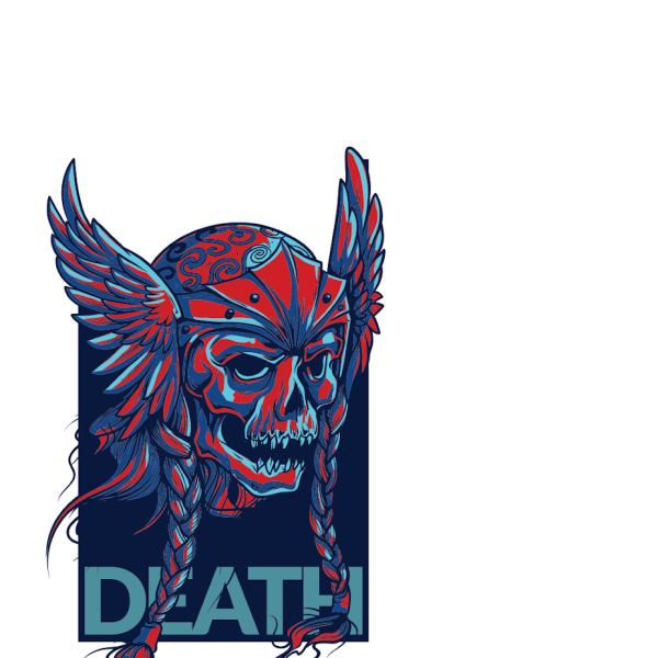 Hoffnungsstil Totenkopf T-Shirt Muster Vektor Set