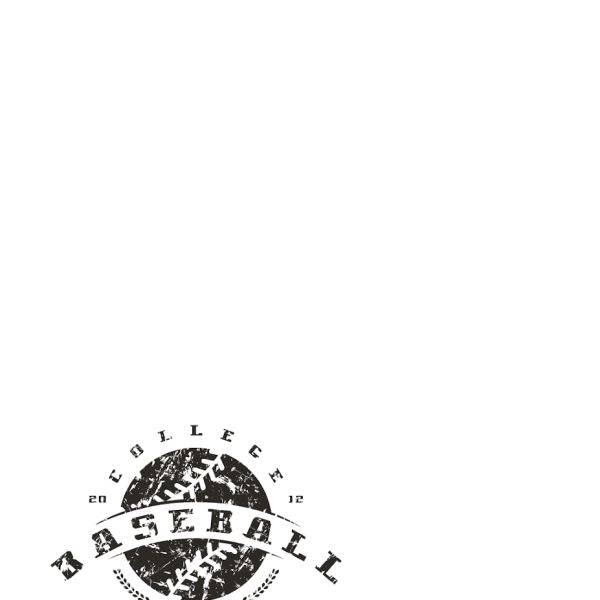 Grunge Baseball Logos T-Shirt Druck Vektoren