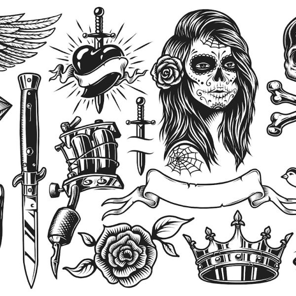 Ultimatives Tattoo-Design-Paket - 18 hochwertige Dateien