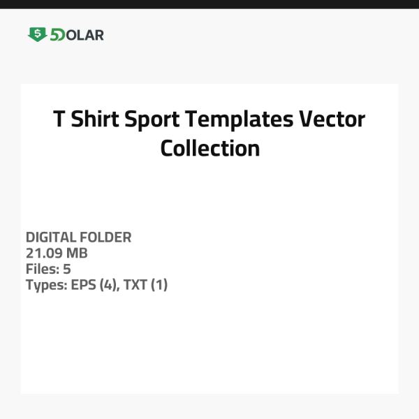 T-Shirt Sportvorlagen Vektor Kollektion