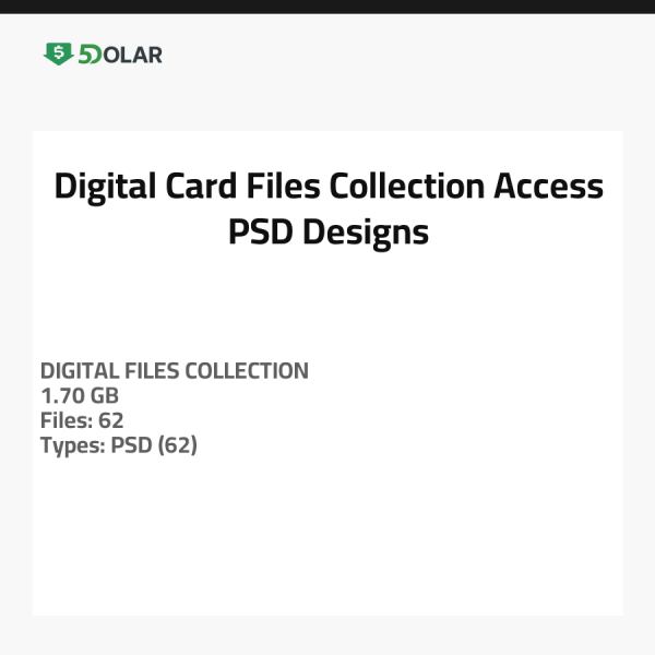 Digitale Karten-Dateien Sammlung - Zugriff auf PSD-Designs