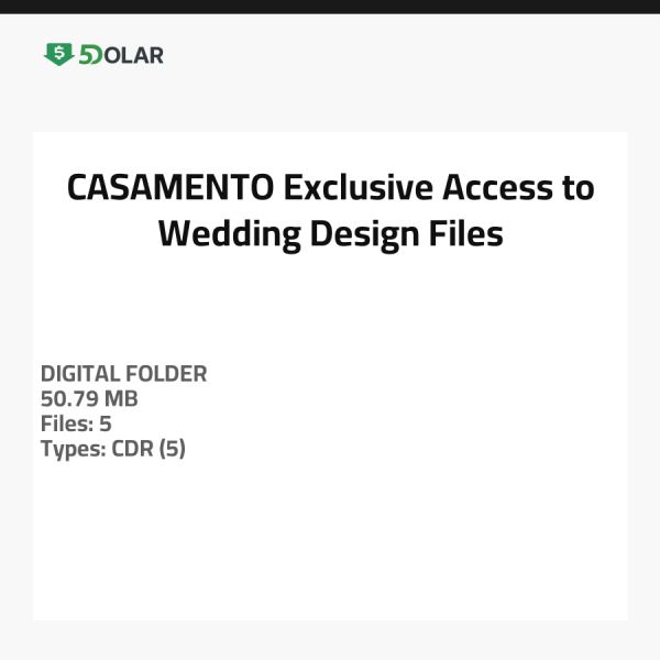 CASAMENTO - Exklusiver Zugang zu Hochzeitsdesign-Dateien