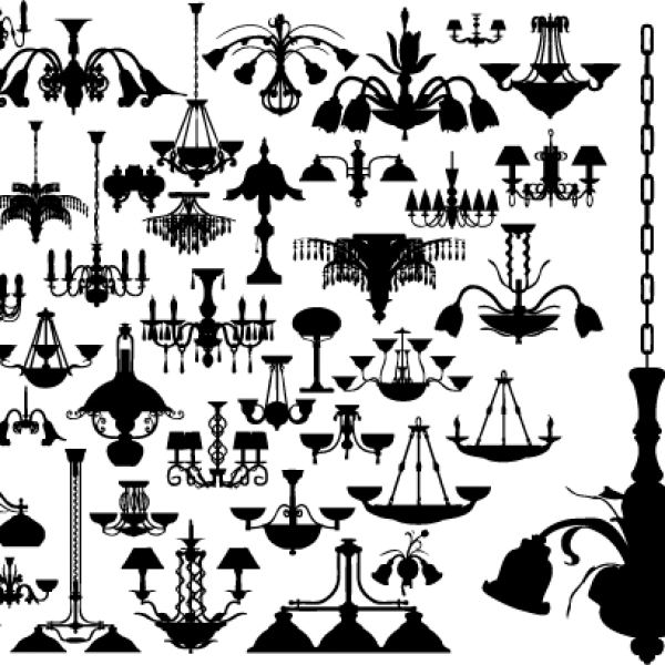 شمعدانات - 50 عنصر EPS و JPG