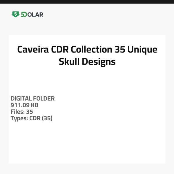 Caveira CDR Kollektion - 35 Einzigartige Schädel Designs