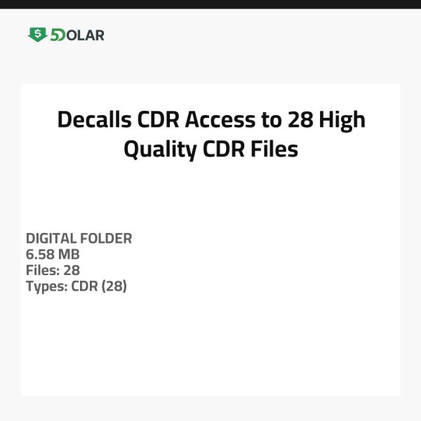 Decalls CDR - Zugang zu 28 hochwertigen CDR-Dateien