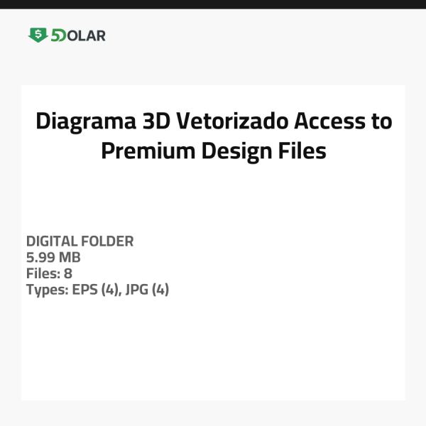 Diagrama 3D Vetorizado - Zugang zu Premium-Design-Dateien