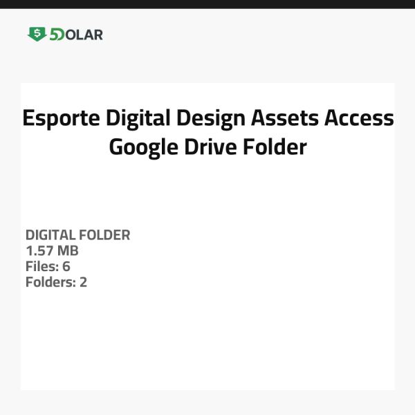 Esporte Digital Design Assets - Zugriff auf Google Drive-Ordner
