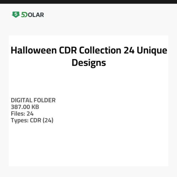 Halloween CDR Sammlung - 24 einzigartige Designs