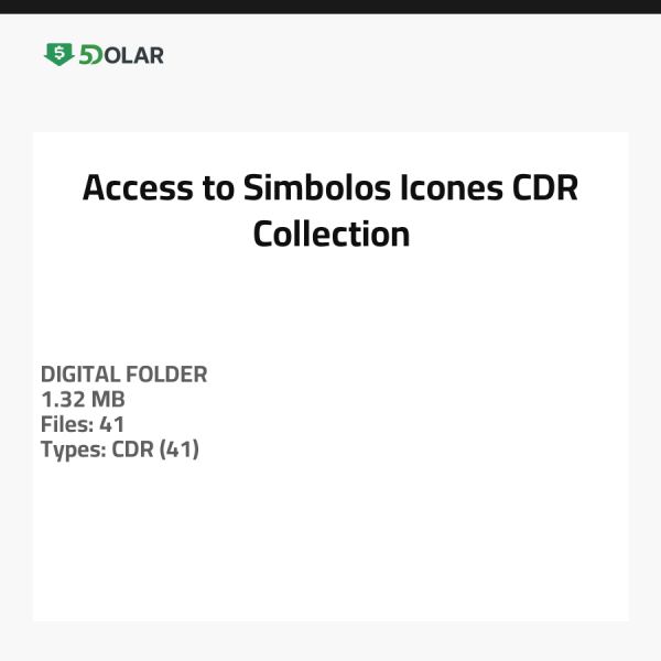 Zugang zur Simbolos Icones CDR Sammlung