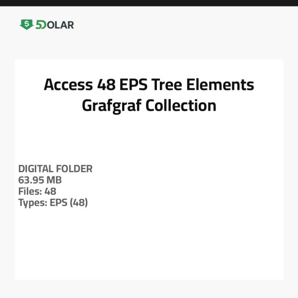 الوصول إلى 48 عنصر شجرة EPS - مجموعة جرافجراف