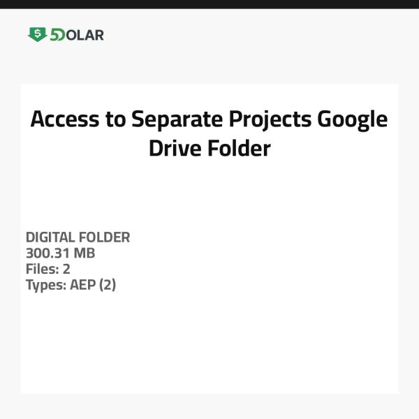 Zugang zum Ordner Separate Projekte auf Google Drive