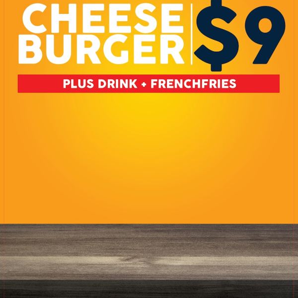 حزمة تصميم منشورات البرجر - الوصول إلى مجلد جوجل درايف