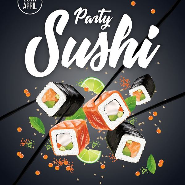 Sushi Party V1 - Komplettes Event-Medienpaket
