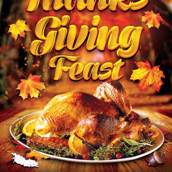 Zugang zur Thanksgiving Festtagsflyer-Vorlage