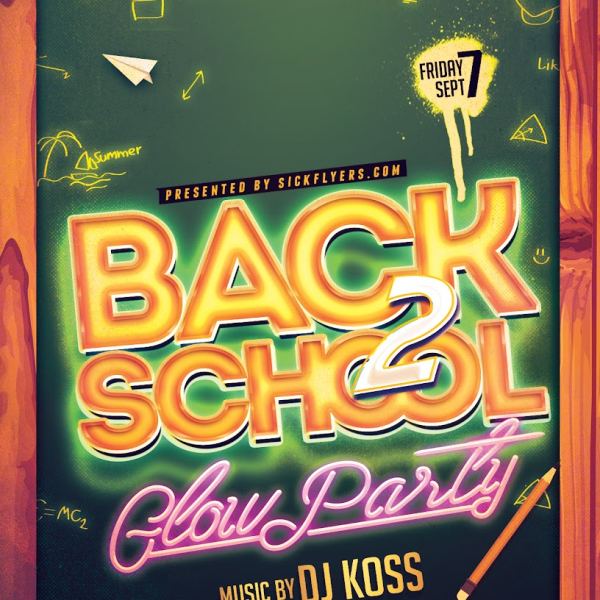 Zurück zur Schule Glow - Zugang zu kreativen Assets